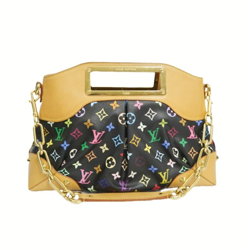 LOUIS VUITTON Judy MM Multicolore Black Shoulder Bag - Coated Canvas