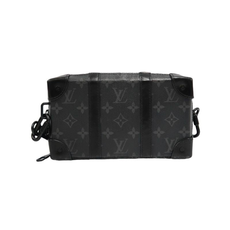 LOUIS VUITTON Soft Trunk Triyon Black Monogram Coated Canvas Crossbody Bag