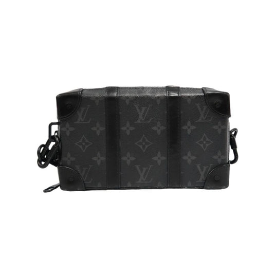 LOUIS VUITTON Soft Trunk Triyon Black Monogram Coated Canvas Crossbody Bag