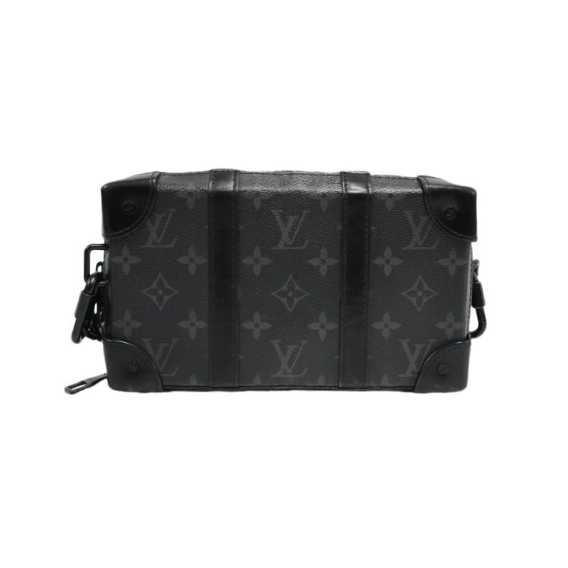 LOUIS VUITTON Soft Trunk Triyon Black Monogram Coated Canvas Crossbody Bag