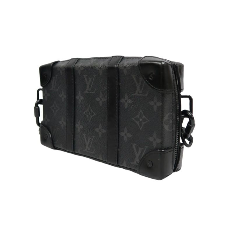 LOUIS VUITTON Soft Trunk Triyon Black Monogram Coated Canvas Crossbody Bag