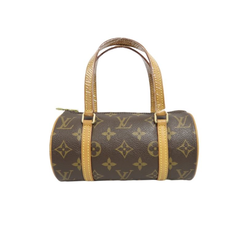 LOUIS VUITTON Monogram Papillon Handbag Brown