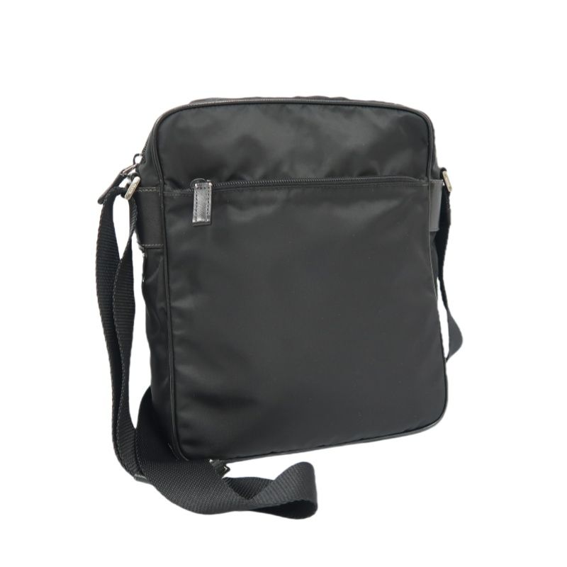 PRADA Black Nylon Shoulder Crossbody Bag with Guarantee Card