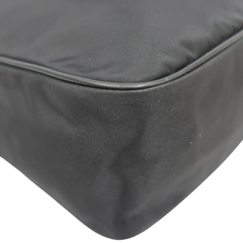 PRADA Black Nylon Shoulder Crossbody Bag with Guarantee Card
