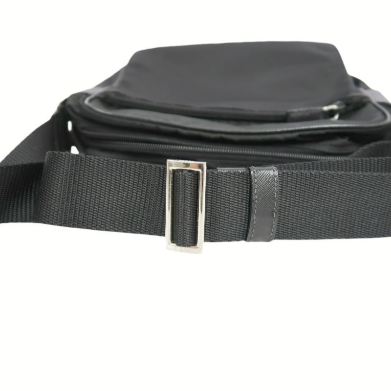 PRADA Black Nylon Shoulder Crossbody Bag with Guarantee Card