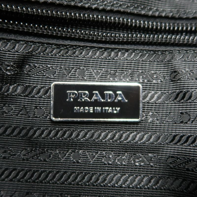 PRADA Black Nylon Shoulder Crossbody Bag with Guarantee Card