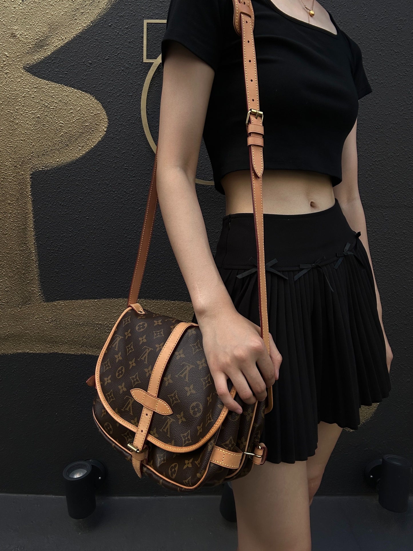 LOUIS VUITTON Soufflot 30 Monogram Brown Shoulder Crossbody Bag - Coated Canvas