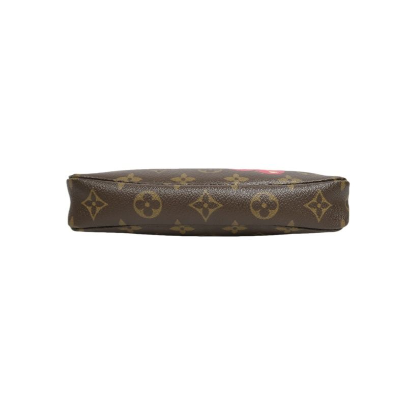 LOUIS VUITTON Cherry Pochette Accessoires Monogram Brown Underarm Pouch - Coated Canvas