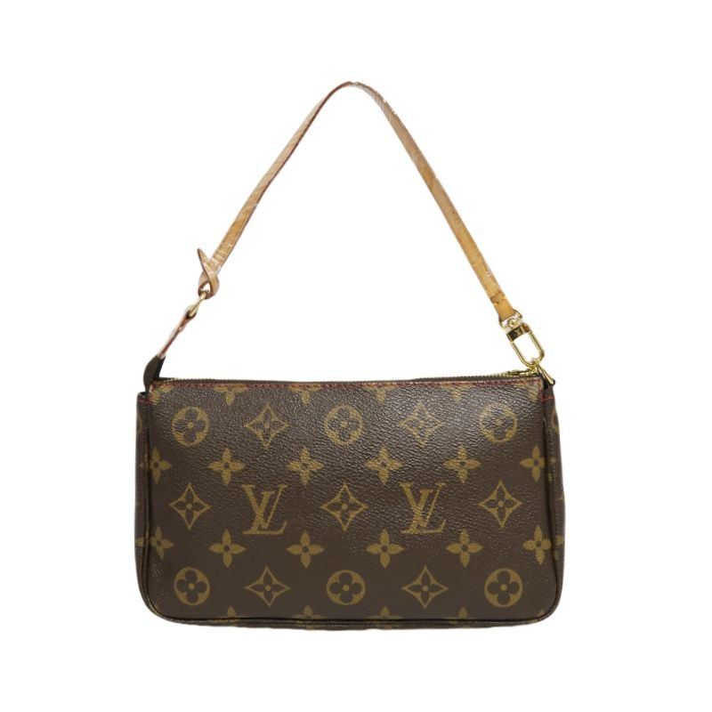 LOUIS VUITTON Cherry Pochette Accessoires Monogram Brown Underarm Pouch - Coated Canvas