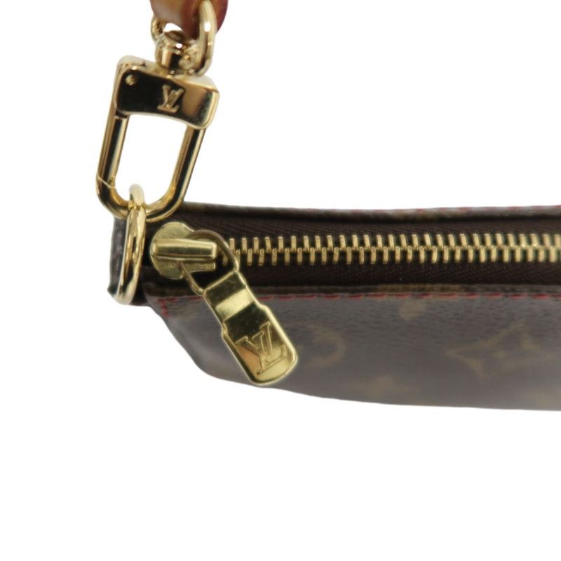 LOUIS VUITTON Cherry Pochette Accessoires Monogram Brown Underarm Pouch - Coated Canvas