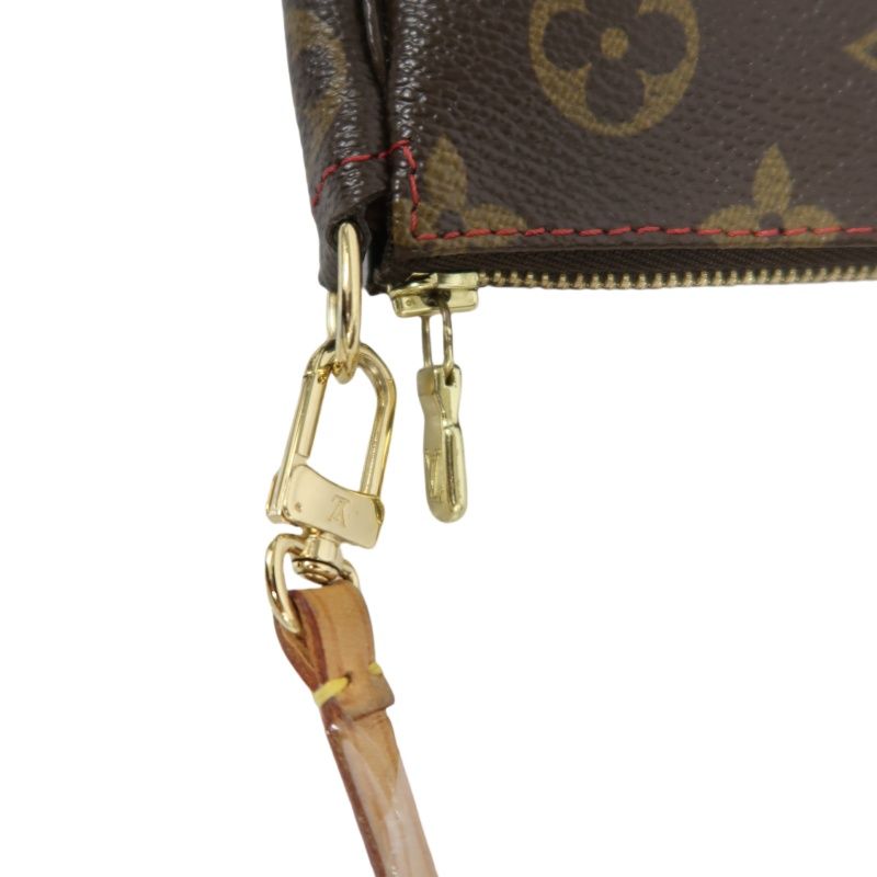 LOUIS VUITTON Cherry Pochette Accessoires Monogram Brown Underarm Pouch - Coated Canvas
