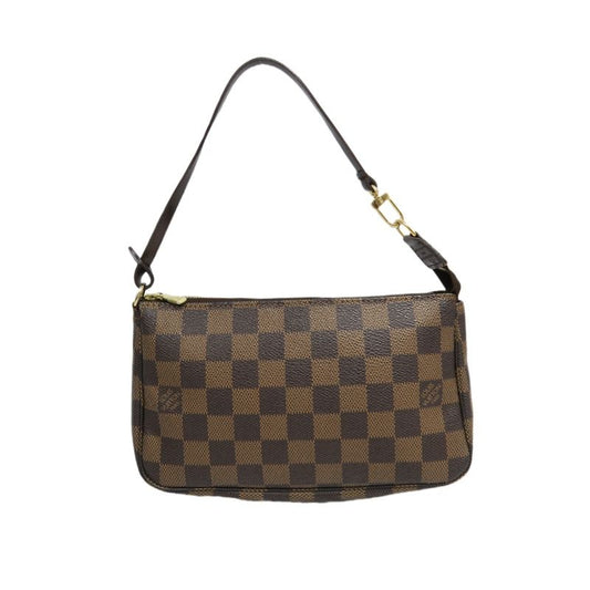 LOUIS VUITTON Pochette Accessoires Damier Brown Pouch - Coated Canvas