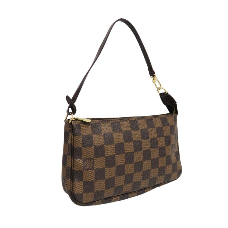 LOUIS VUITTON Pochette Accessoires Damier Brown Pouch - Coated Canvas