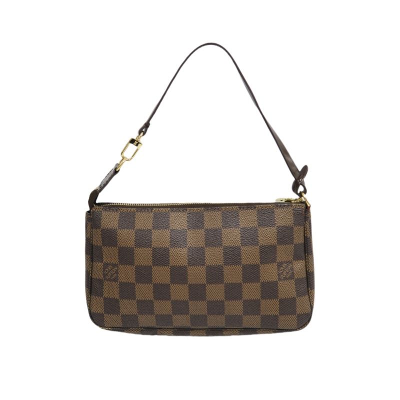 LOUIS VUITTON Pochette Accessoires Damier Brown Pouch - Coated Canvas