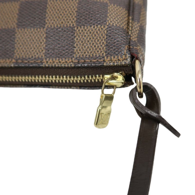 LOUIS VUITTON Pochette Accessoires Damier Brown Pouch - Coated Canvas