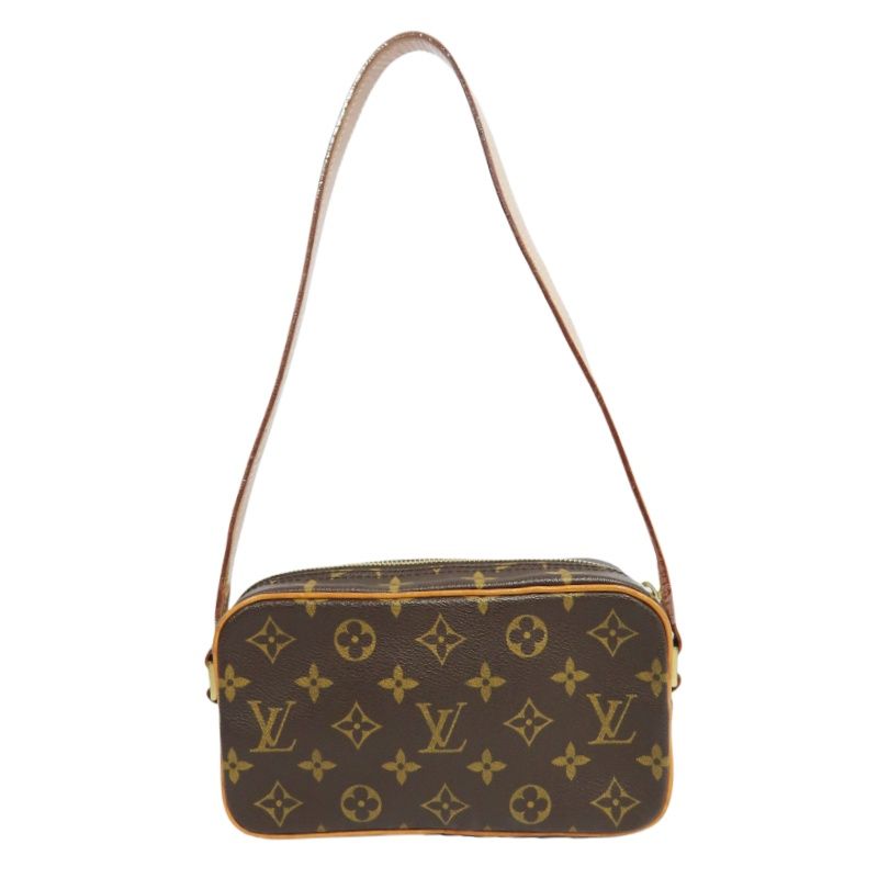 LOUIS VUITTON Pochette City Monogram Brown Shoulder Bag - Coated Canvas