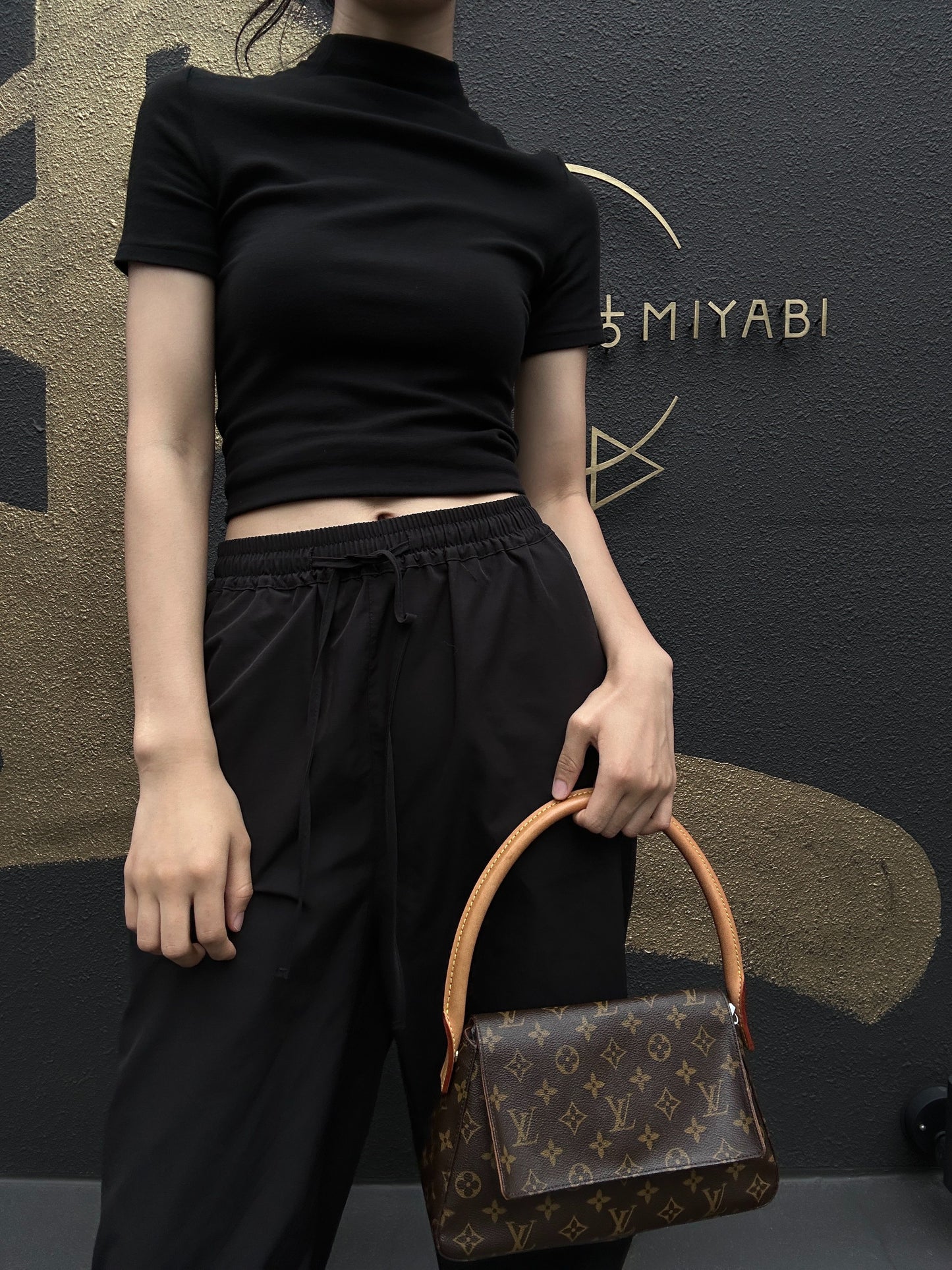 LOUIS VUITTON Mini Looping Monogram Brown Shoulder Bag - Coated Canvas (PVC-based)