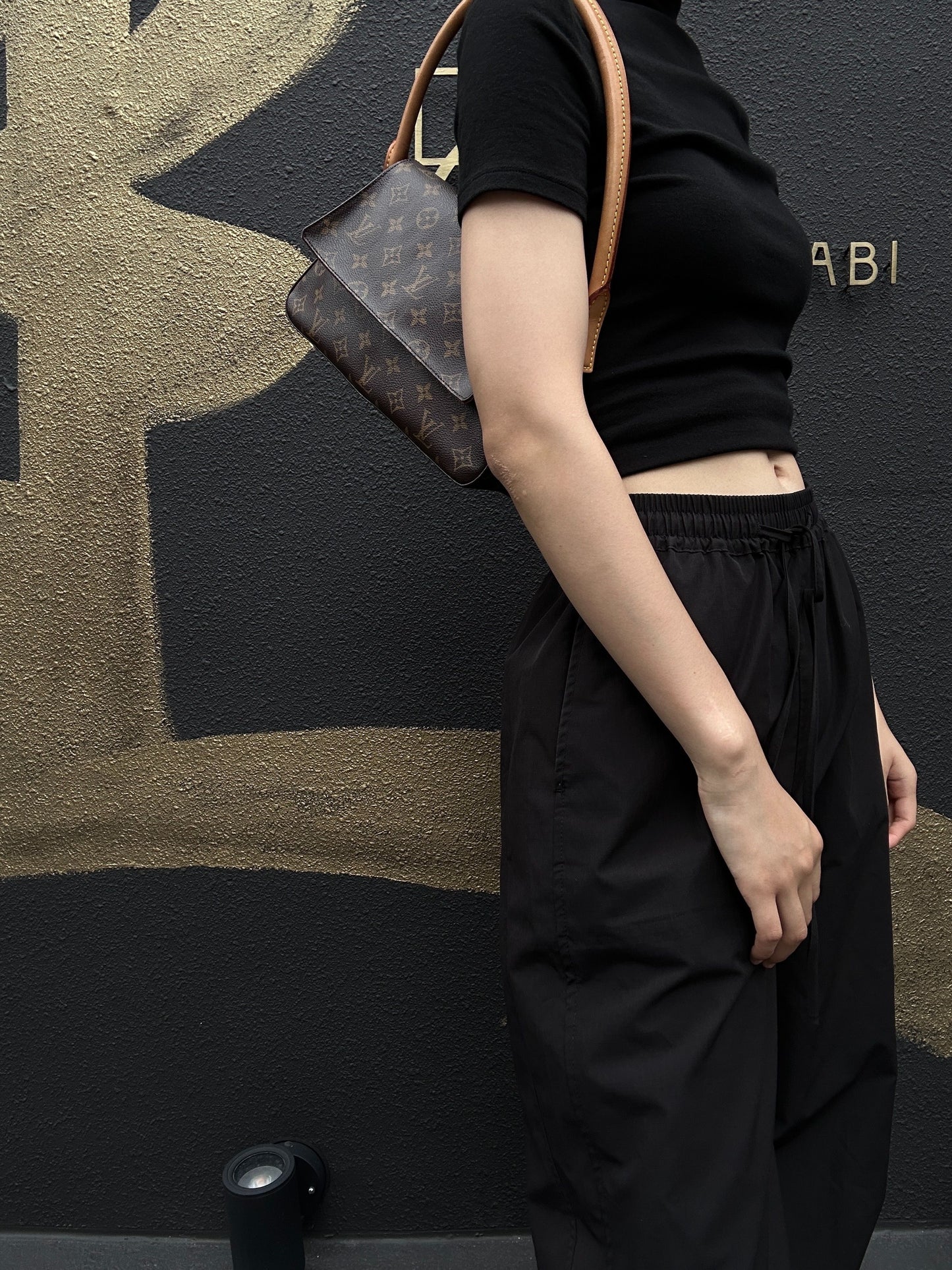 LOUIS VUITTON Mini Looping Monogram Brown Shoulder Bag - Coated Canvas (PVC-based)