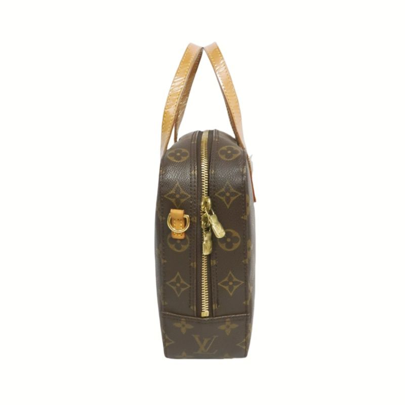 LOUIS VUITTON Spontini Monogram Brown Top Handle Bag with Shoulder Strap