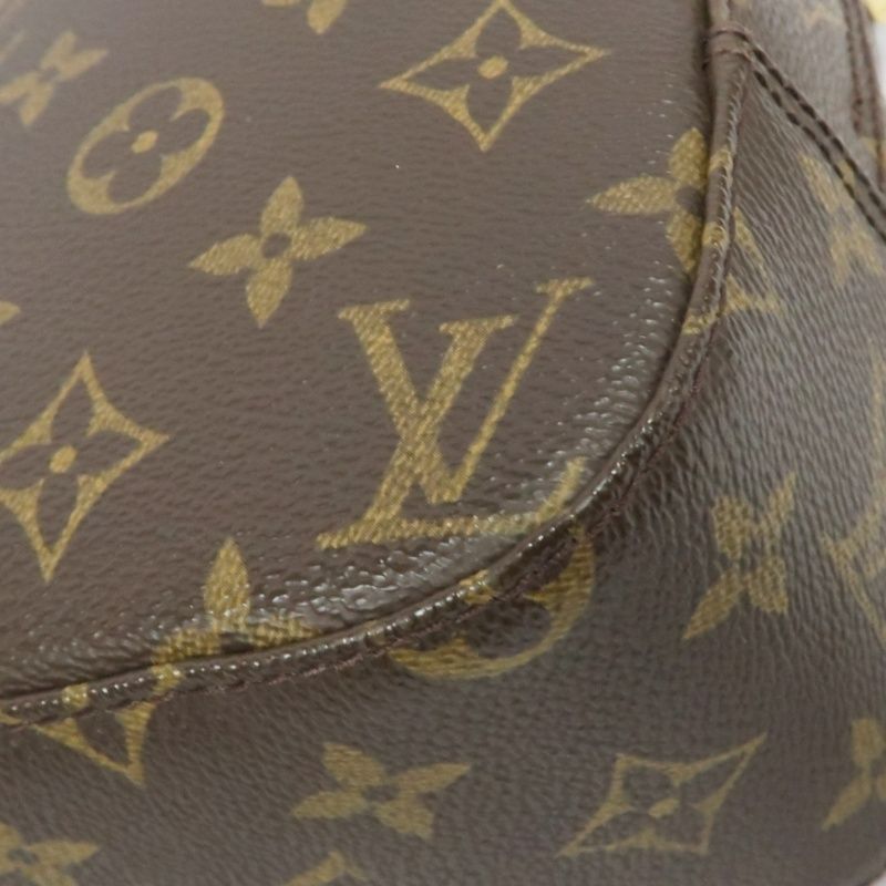 LOUIS VUITTON Spontini Monogram Brown Top Handle Bag with Shoulder Strap