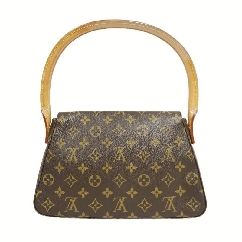 LOUIS VUITTON Mini Looping Monogram Brown Shoulder Bag - Coated Canvas (PVC-based)