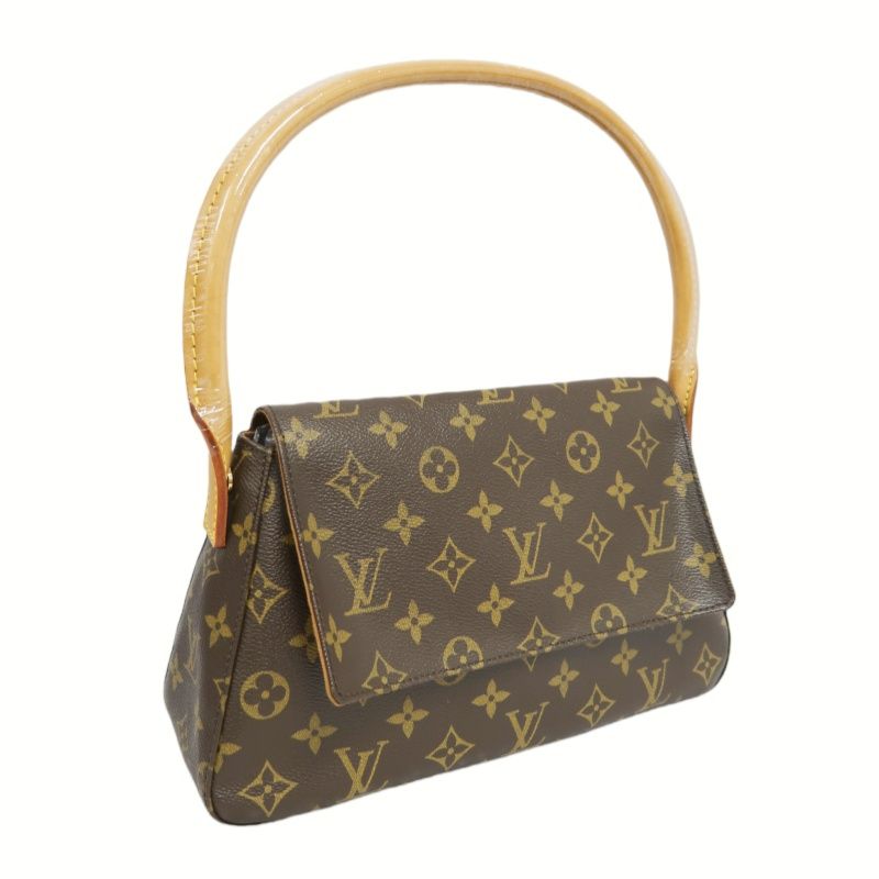 LOUIS VUITTON Mini Looping Monogram Brown Shoulder Bag - Coated Canvas (PVC-based)