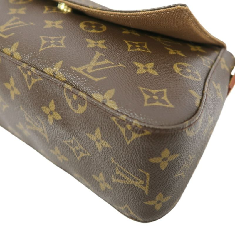 LOUIS VUITTON Monogram Mini Looping Handbag, Brown - LV Signature Canvas Satchel for Elegant Occasions