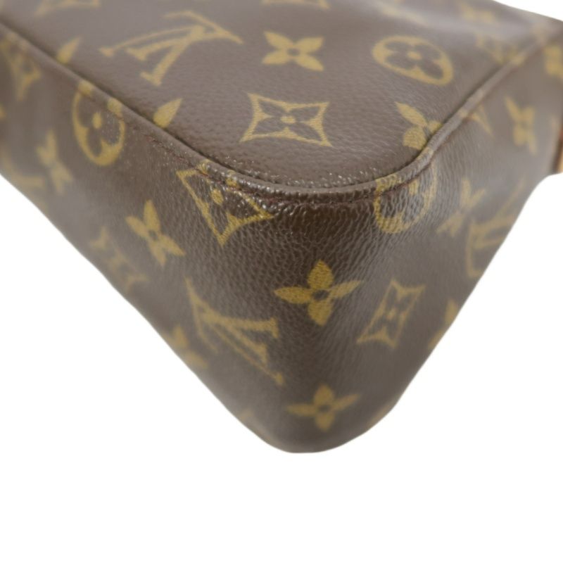 LOUIS VUITTON Monogram Mini Looping Handbag, Brown - LV Signature Canvas Satchel for Elegant Occasions