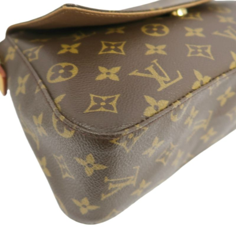LOUIS VUITTON Monogram Mini Looping Handbag, Brown - LV Signature Canvas Satchel for Elegant Occasions