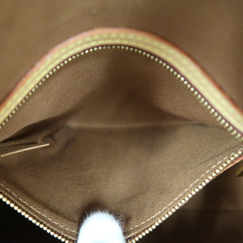 LOUIS VUITTON Monogram Mini Looping Handbag, Brown - LV Signature Canvas Satchel for Elegant Occasions