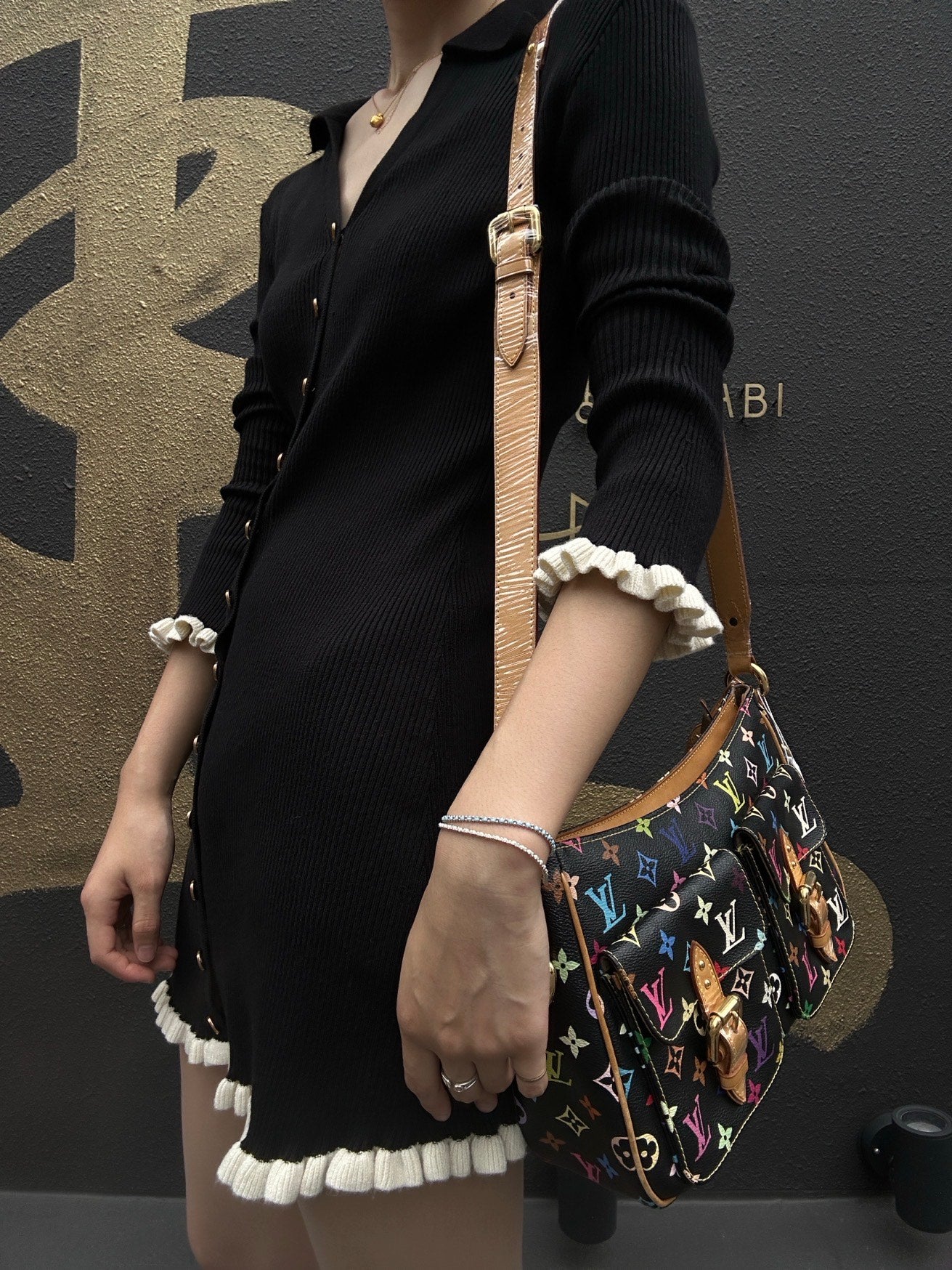 LOUIS VUITTON Lodge GM Multicolore Black Shoulder Bag - Coated Canvas (PVC-based)