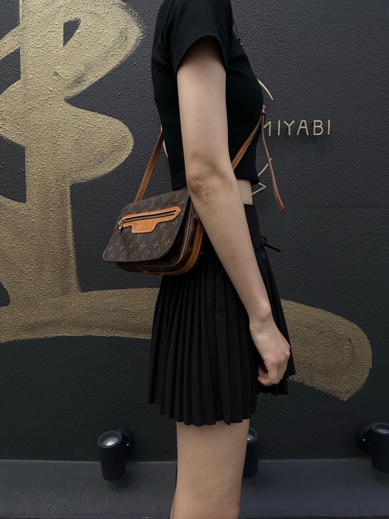LOUIS VUITTON Monogram Saint-Germain 24 Brown Crossbody Bag