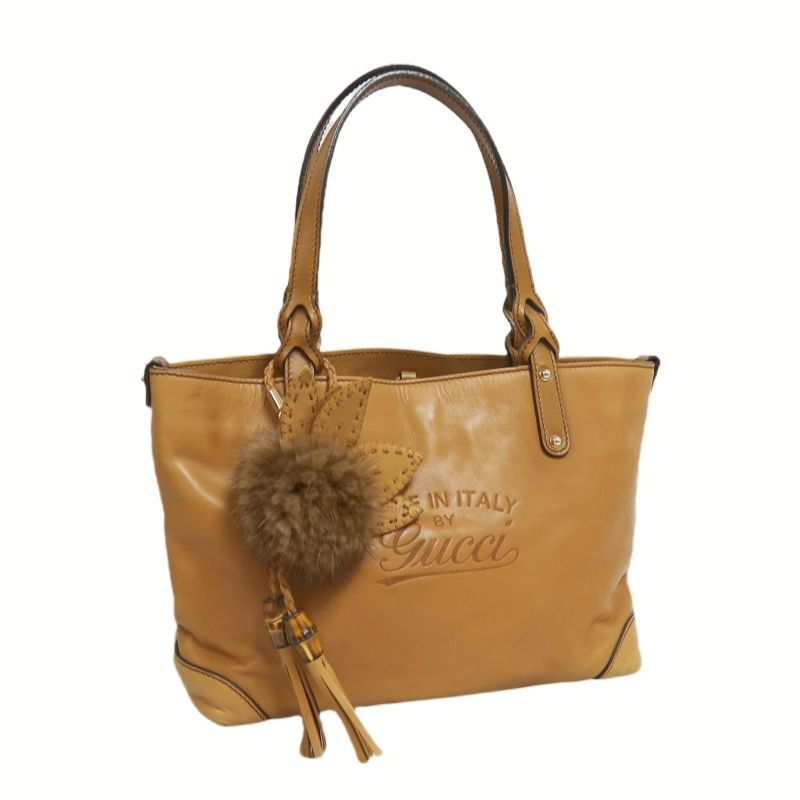 GUCCI Brown PVC Tote/Underarm Handbag