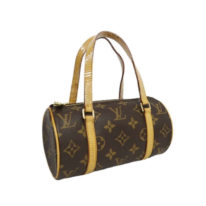 LOUIS VUITTON Papillon 19 Handbag, Monogram Coated Canvas, Brown