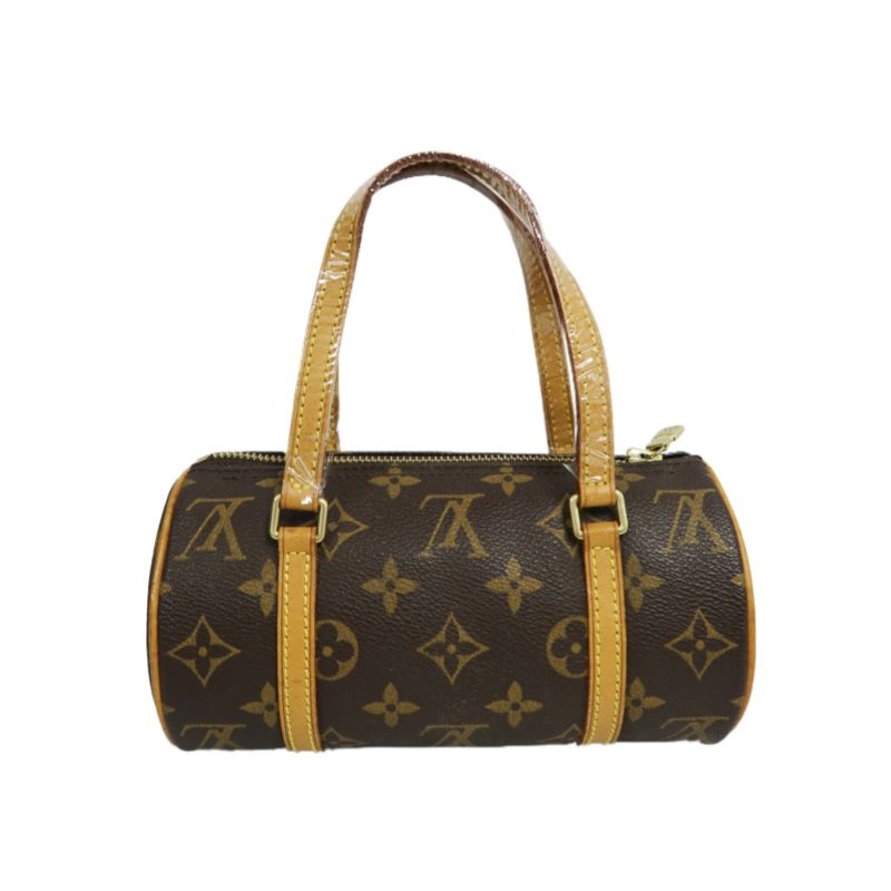 LOUIS VUITTON Papillon 19 Handbag, Monogram Coated Canvas, Brown