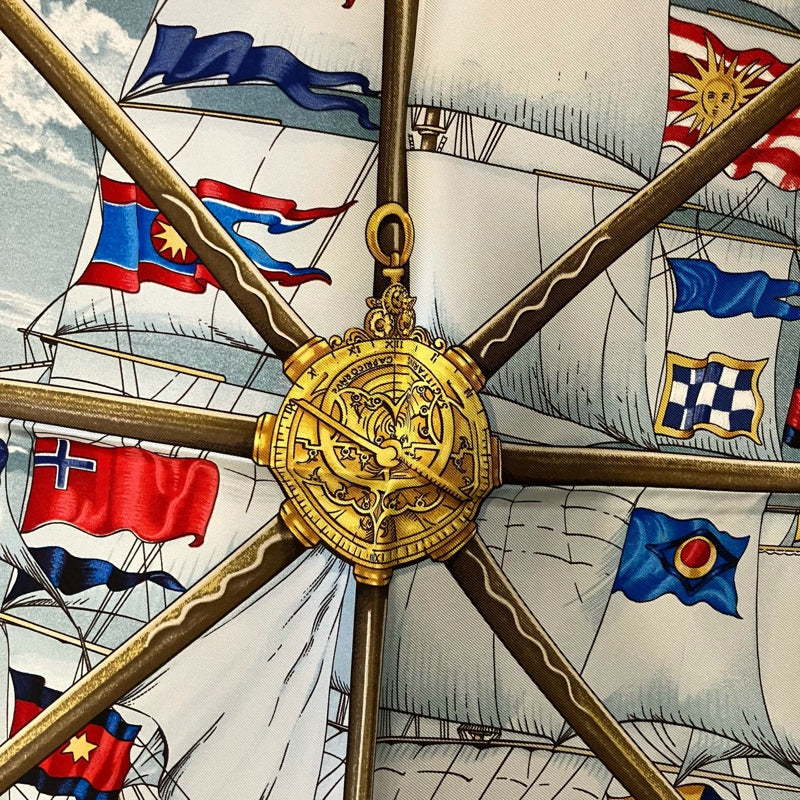 Hermes Red Silk Carre 90 Scarf With Box - Kaze yo Fuke