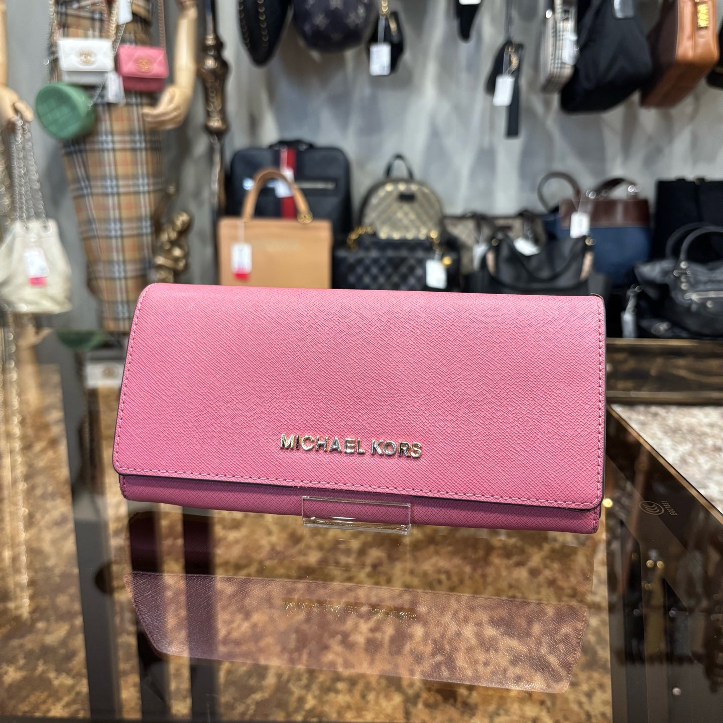MICHAEL KORS Pink PVC Wallet