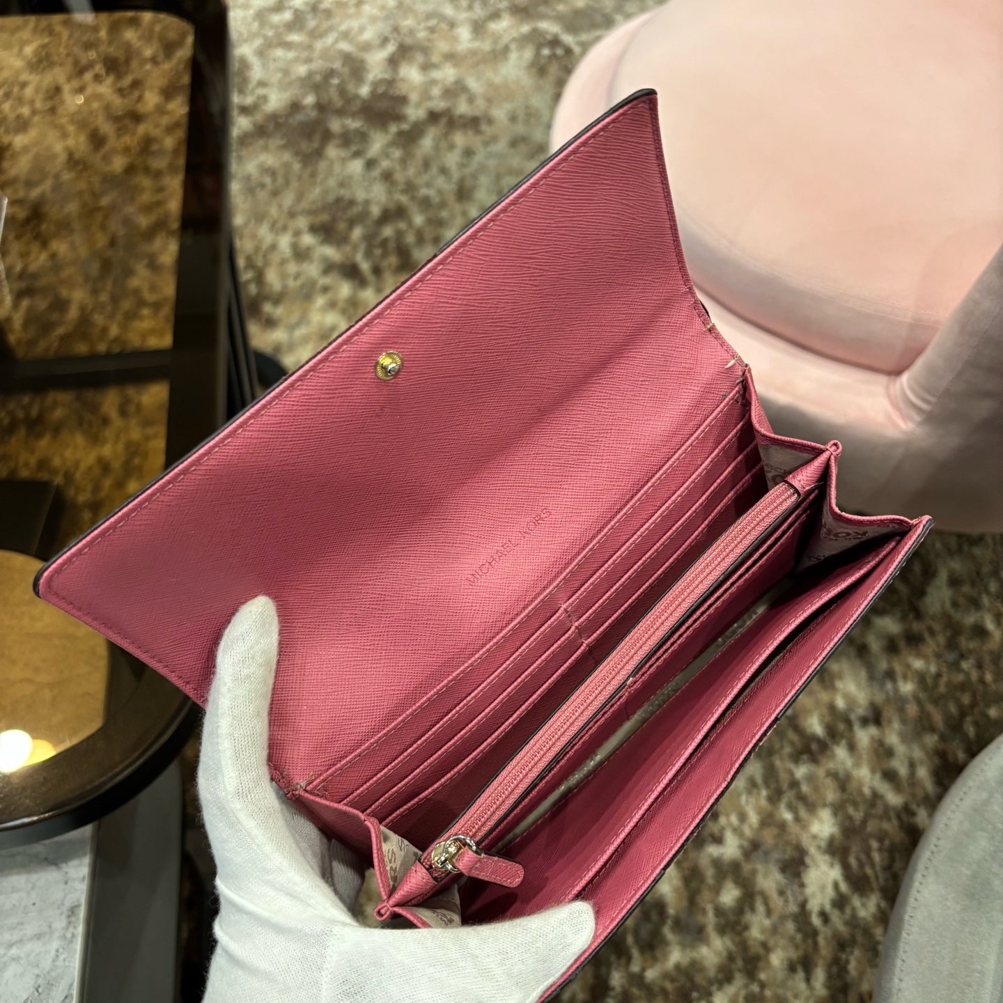 MICHAEL KORS Pink PVC Wallet