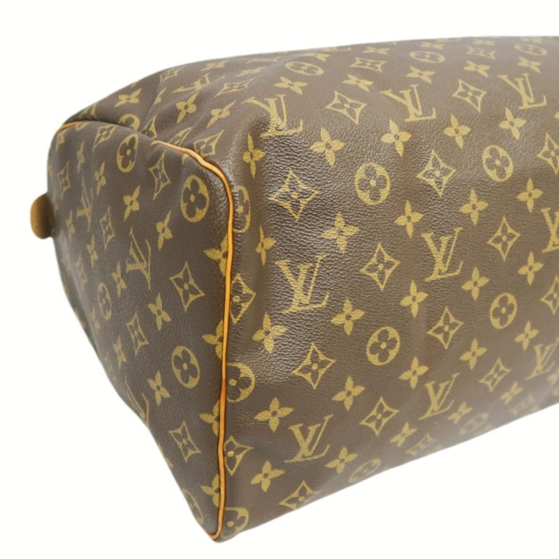 LOUIS VUITTON Monogram Speedy 40 Brown Handbag | W/Cadenas Lock & 2 Keys
