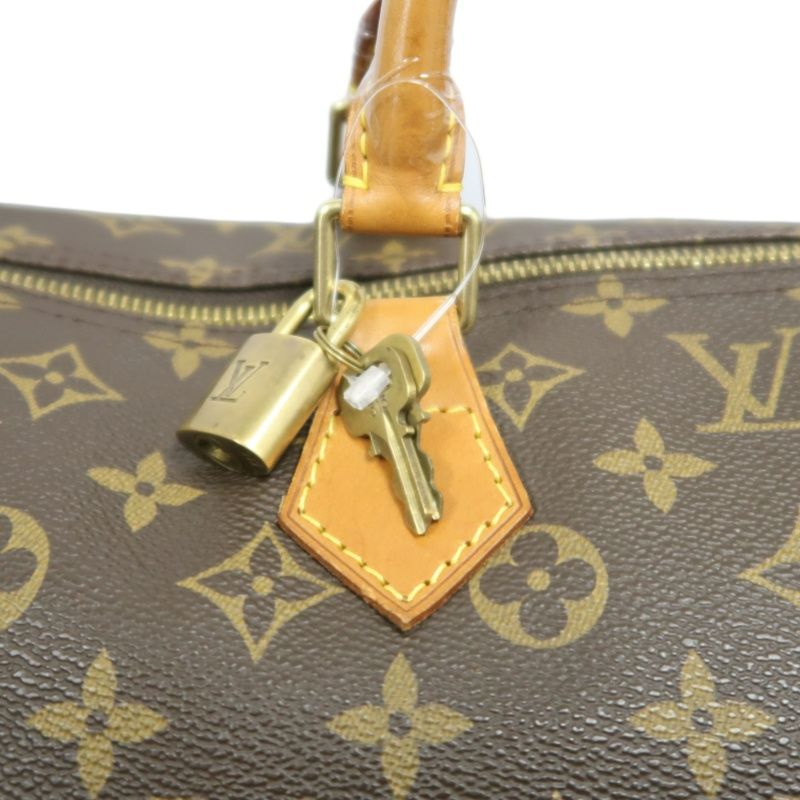 LOUIS VUITTON Monogram Speedy 40 Brown Handbag | W/Cadenas Lock & 2 Keys