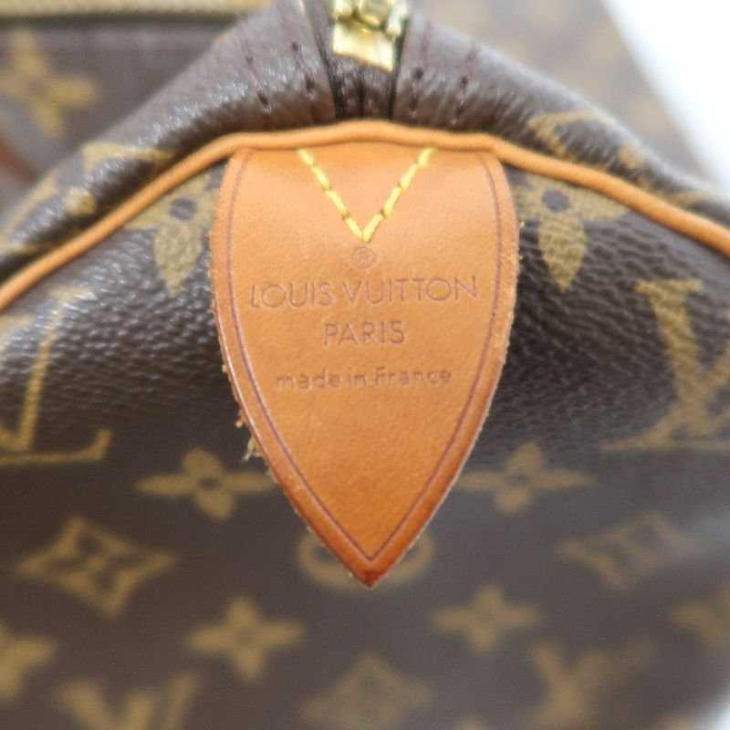 LOUIS VUITTON Monogram Speedy 40 Brown Handbag | W/Cadenas Lock & 2 Keys