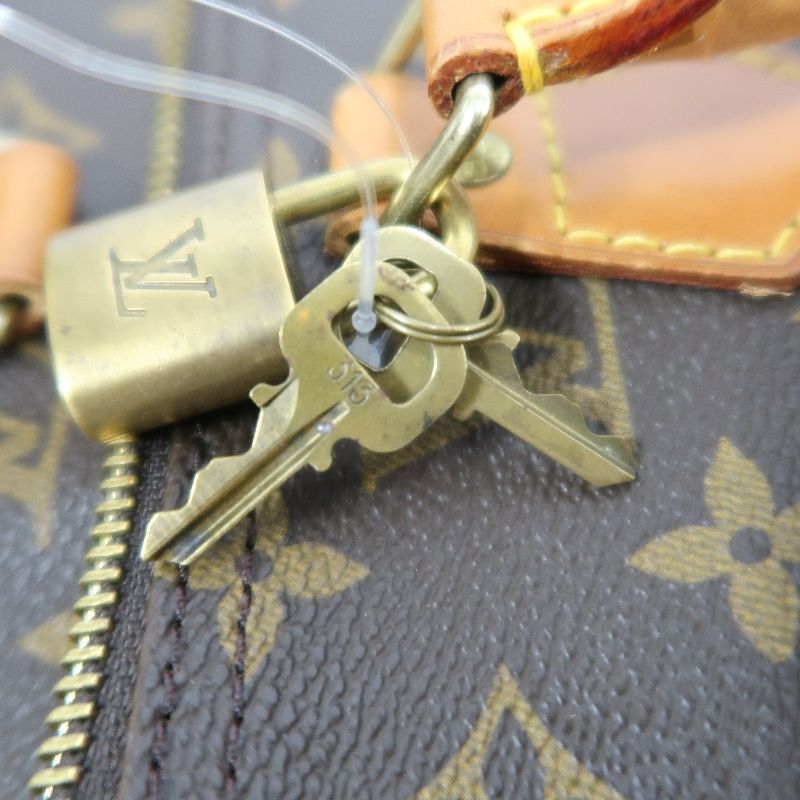 LOUIS VUITTON Monogram Speedy 40 Brown Handbag | W/Cadenas Lock & 2 Keys