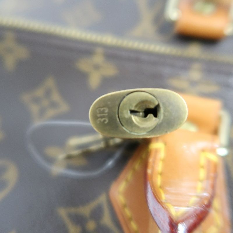 LOUIS VUITTON Monogram Speedy 40 Brown Handbag | W/Cadenas Lock & 2 Keys