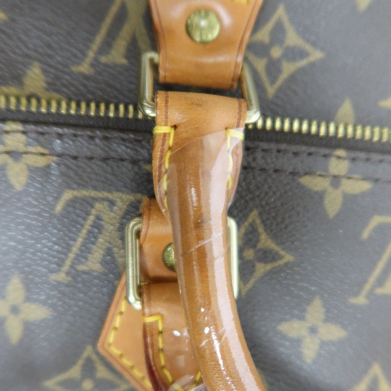 LOUIS VUITTON Monogram Speedy 40 Brown Handbag | W/Cadenas Lock & 2 Keys