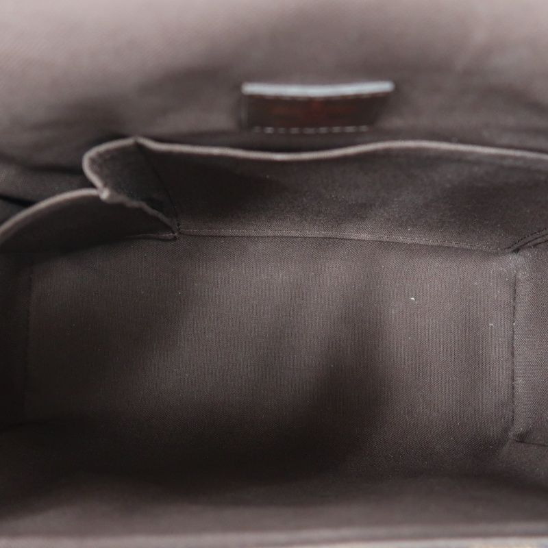 LOUIS VUITTON (LV) Damier Ebene Shoulder/Crossbody Bag, Brown Coated Canvas