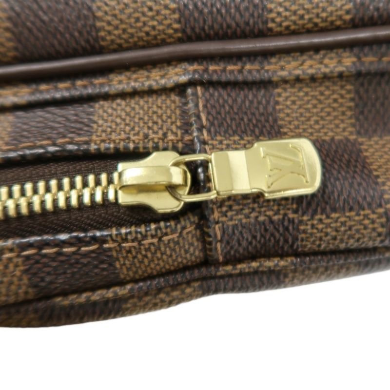 LOUIS VUITTON (LV) Damier Ebene Shoulder/Crossbody Bag, Brown Coated Canvas