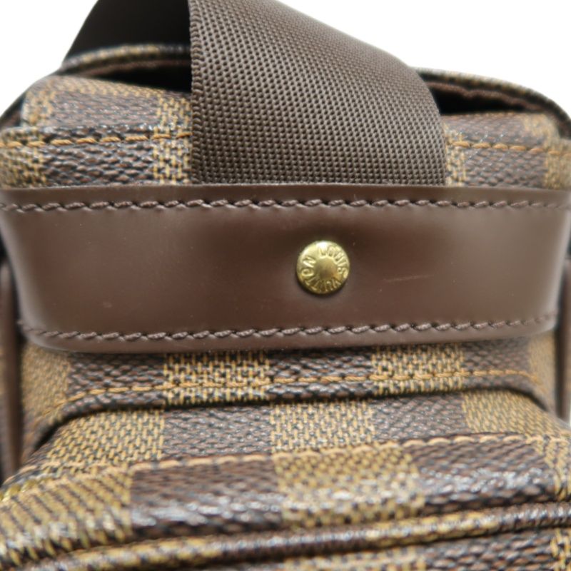 LOUIS VUITTON (LV) Damier Ebene Shoulder/Crossbody Bag, Brown Coated Canvas