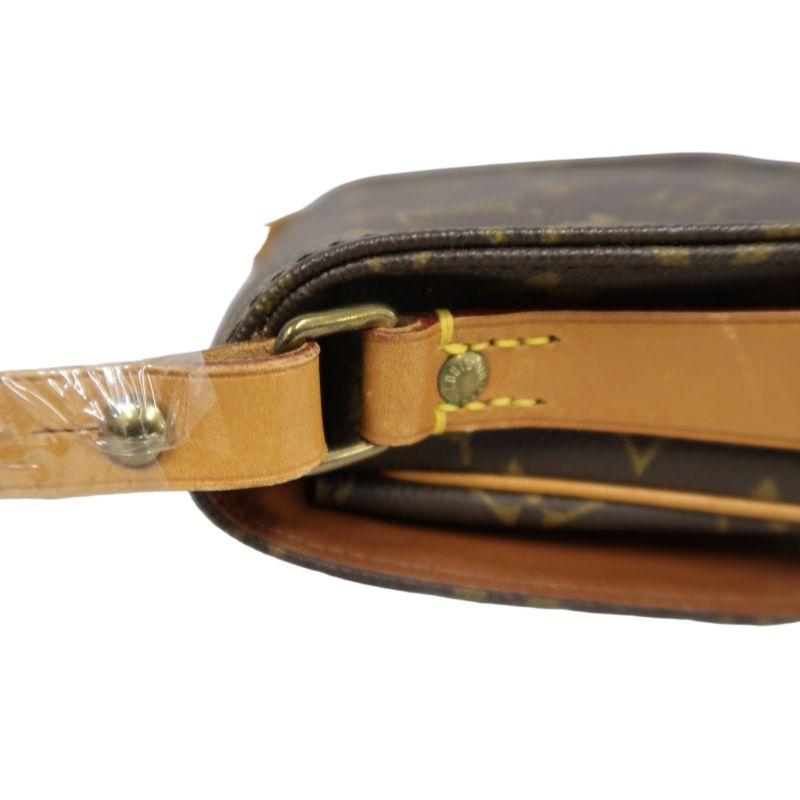 LOUIS VUITTON Cartouchière Shoulder Bag, Monogram Coated Canvas, Brown