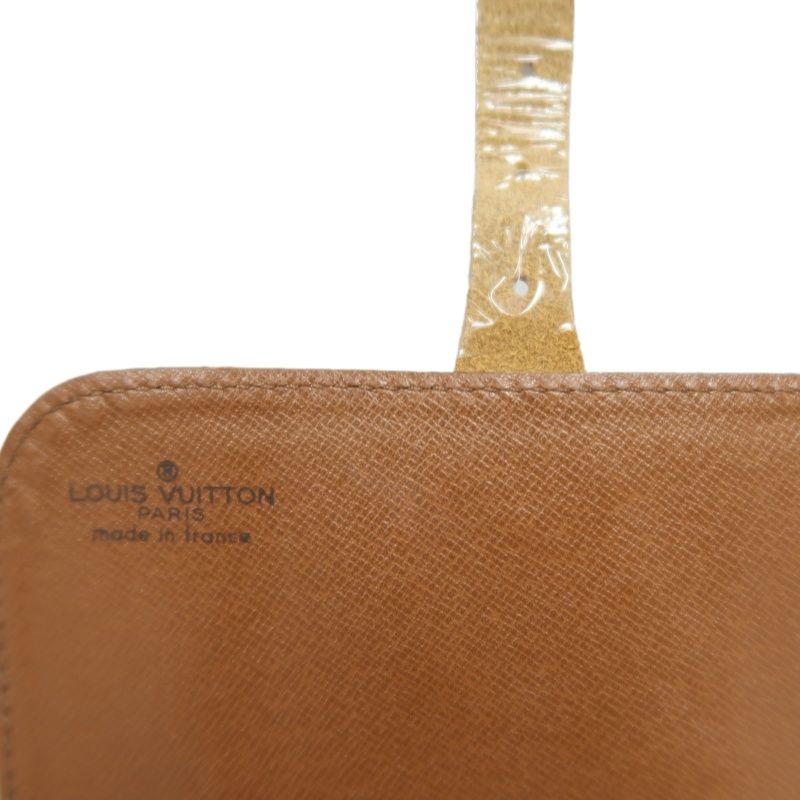 LOUIS VUITTON Cartouchière Shoulder Bag, Monogram Coated Canvas, Brown