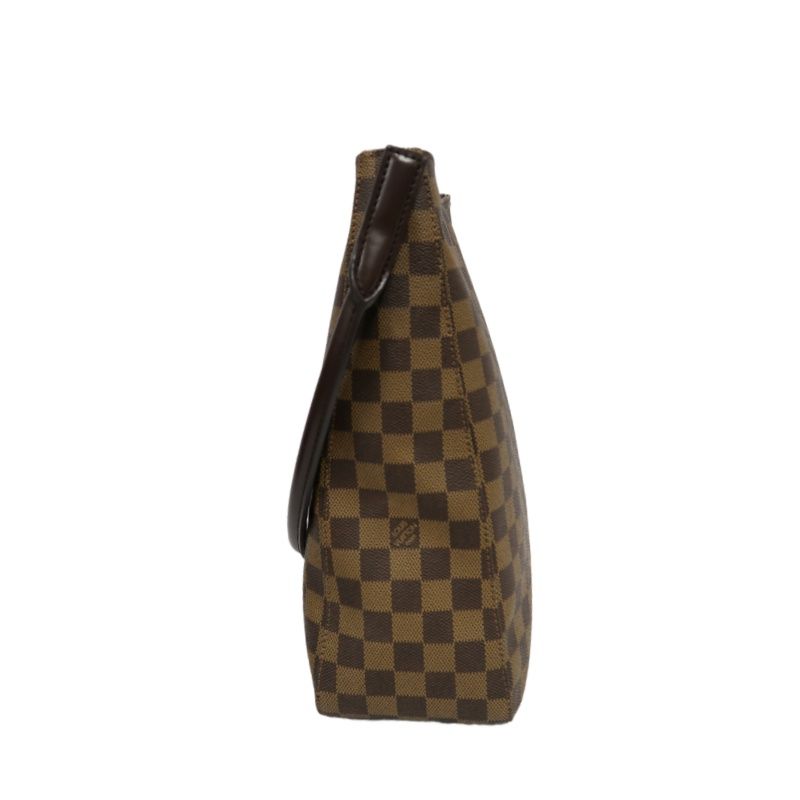 LOUIS VUITTON (LV) Looping Handbag/Shoulder Bag, Brown Damier Ebene Coated Canvas